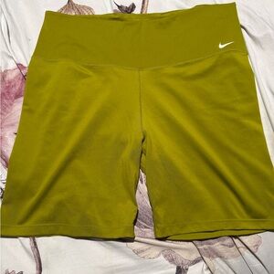 Nike Women's Lime Green Bike Shorts